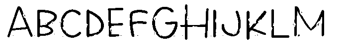 ZP Moth Morbidity Print Expanded Font UPPERCASE