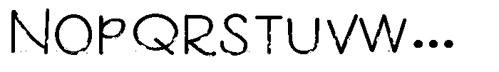 ZP Moth Morbidity Print Expanded Font UPPERCASE