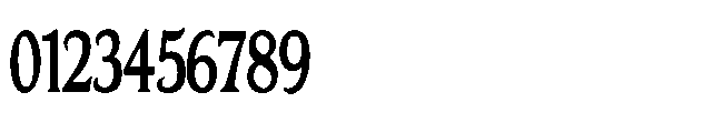 ZP Mullah Condensed Bold Font OTHER CHARS