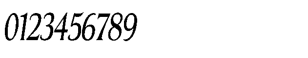 ZP Mullah Condensed Italic Font OTHER CHARS
