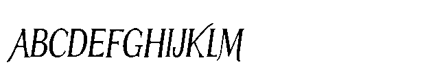 ZP Mullah Condensed Italic FONT