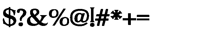ZP Mullah Expanded Bold Font OTHER CHARS