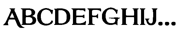 ZP Mullah Expanded Bold Font UPPERCASE