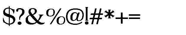 ZP Mullah Expanded Font OTHER CHARS