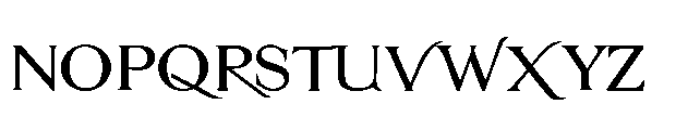 ZP Mullah Expanded Font LOWERCASE