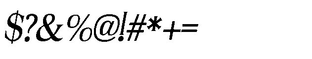 ZP Mullah Italic Font OTHER CHARS