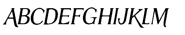 ZP Mullah Italic Font UPPERCASE
