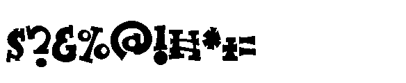ZP Nerve Fright Condensed Font OTHER CHARS