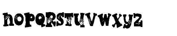 ZP Nerve Fright Condensed Font LOWERCASE