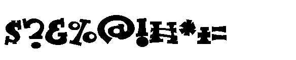 ZP Nerve Fright Expanded Font OTHER CHARS
