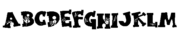 ZP Nerve Fright Expanded Font UPPERCASE
