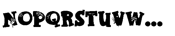 ZP Nerve Fright Expanded Font UPPERCASE