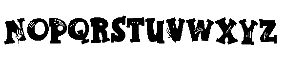 ZP Nerve Fright Regular Font UPPERCASE