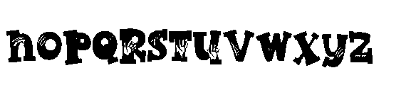 ZP Nerve Fright Regular Font LOWERCASE