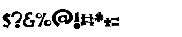 ZP Nerve Fright Too Bold Font OTHER CHARS