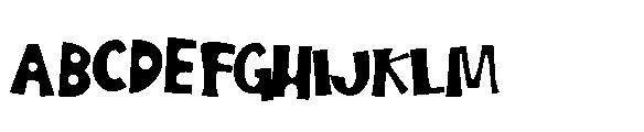 ZP Nerve Fright Too Bold Font UPPERCASE