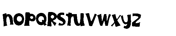 ZP Nerve Fright Too Bold Font LOWERCASE