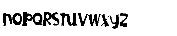 ZP Nerve Fright Too Condensed Font LOWERCASE