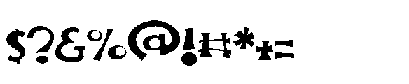 ZP Nerve Fright Too Expanded Font OTHER CHARS