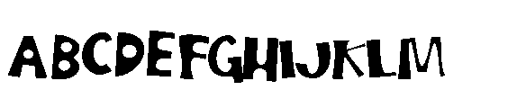 ZP Nerve Fright Too Expanded Font UPPERCASE