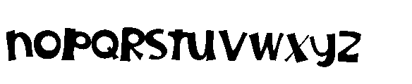 ZP Nerve Fright Too Expanded Font LOWERCASE