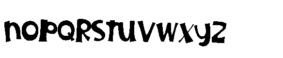 ZP Nerve Fright Too Font LOWERCASE