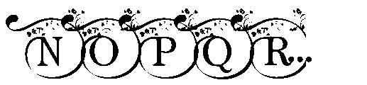 ZP Passionate Monogram Regular Font UPPERCASE