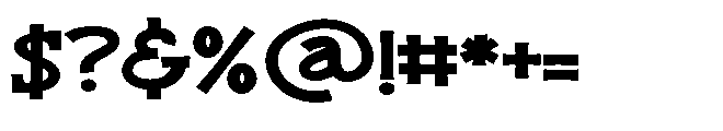 ZP Peaberry Expanded Font OTHER CHARS