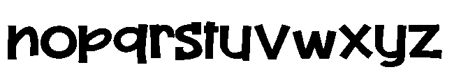 ZP Peaberry Expanded Font LOWERCASE