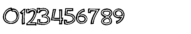 ZP Peaberry Inline Font OTHER CHARS