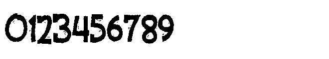 ZP Peaberry Scary Condensed Font OTHER CHARS