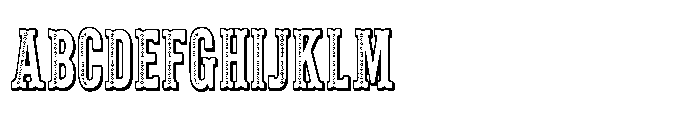 ZP Pettichap Trim 3 d Condensed Font UPPERCASE