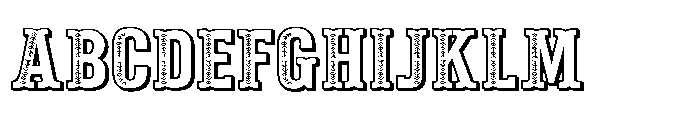 ZP Pettichap Trim 3 d Expanded Font UPPERCASE