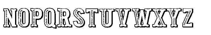 ZP Pettichap Trim 3 d Expanded Font UPPERCASE