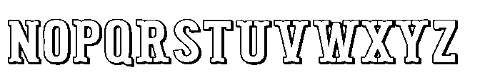 ZP Pettichap Trim 3 d Expanded Font LOWERCASE