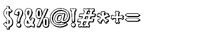 ZP Pettichap Trim 3 d Font OTHER CHARS