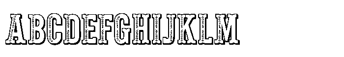 ZP Pettichap Trim 3 d Font UPPERCASE