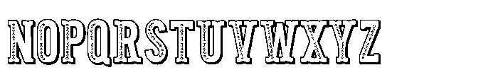 ZP Pettichap Trim 3 d Font UPPERCASE