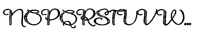 ZP Pettichap Trim Charms Expanded Font UPPERCASE