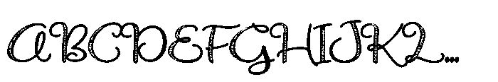 ZP Pettichap Trim Charms Font UPPERCASE