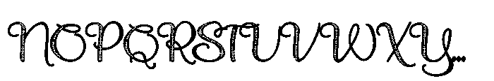 ZP Pettichap Trim Charms Font UPPERCASE