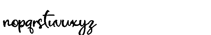 ZP Pettichap Trim Charms Font LOWERCASE