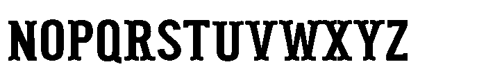 ZP Pettichap Trim Expanded Font LOWERCASE