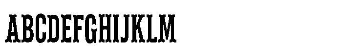 ZP Pettichap Trim Less Condensed Font UPPERCASE
