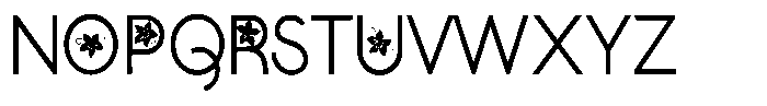 ZP Poinsettia Kiss Condensed Font UPPERCASE