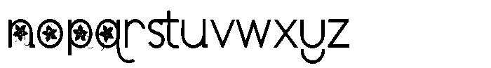 ZP Poinsettia Kiss Condensed Font LOWERCASE