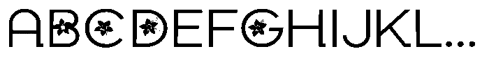ZP Poinsettia Kiss Expanded Font UPPERCASE