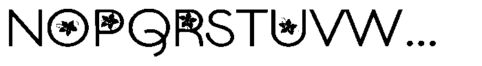 ZP Poinsettia Kiss Expanded Font UPPERCASE