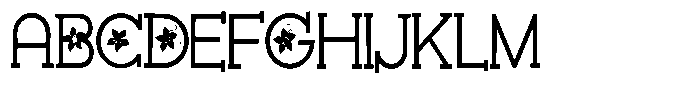ZP Poinsettia Kiss More Condensed Font UPPERCASE