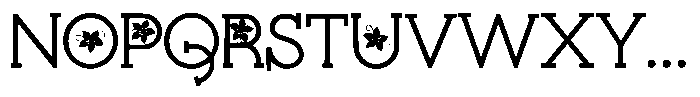 ZP Poinsettia Kiss More Font UPPERCASE